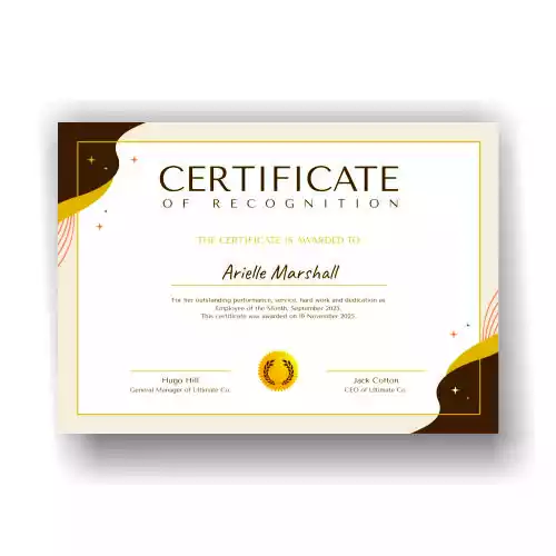 theprintwordf certificate